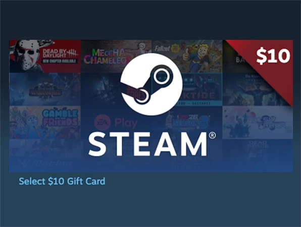 Steam $USD 10 Gift Cards 